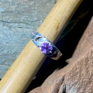 925 Sterling Silver Amethyst Ring